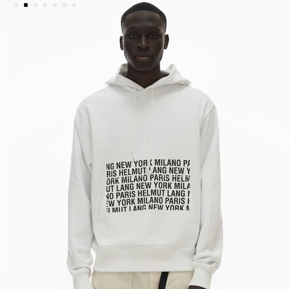 Helmut lang logo hoodie